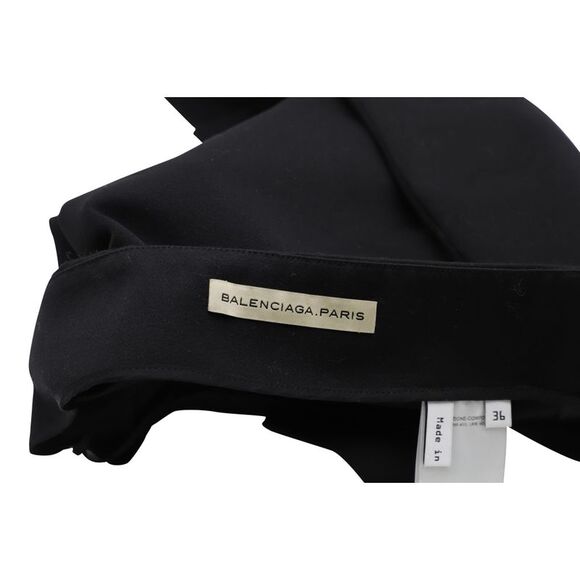 Balenciaga Pencil Skirt in Black Wool - Picture 3 of 4